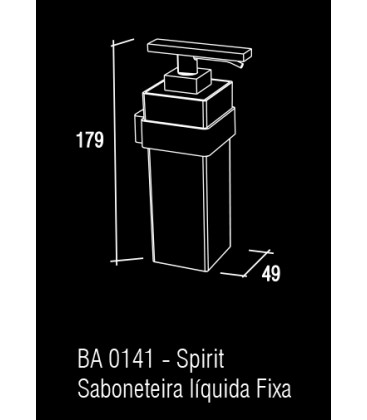 Porta jabon liquido de pared