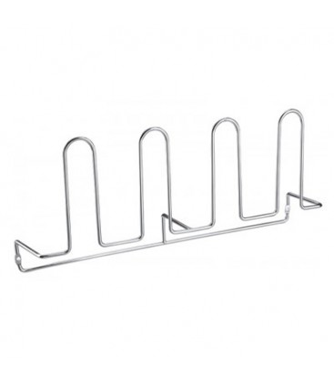 Zapatera con pares cromo fijo para pared