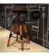 Banqueta madera regulable para mesada o barra