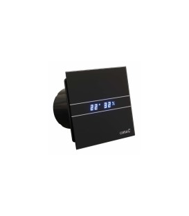 EXTRACTOR BAÑO VIDRIO NEGRO