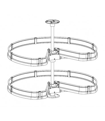 Giratorio 3/4 Cristal line