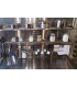 Organizador de pared acero inox con ganchera 107cm