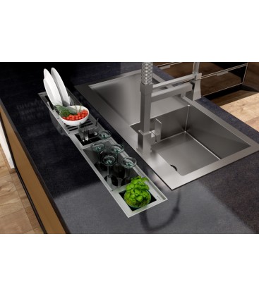 Soporte de platos para escurridor acero