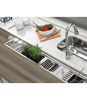 Soporte de platos para escurridor acero