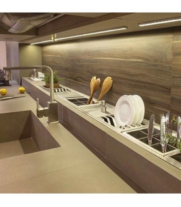 Porta detergente y esponjas para escurridor con pileta