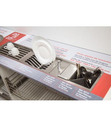 Porta detergente y esponjas para escurridor con pileta