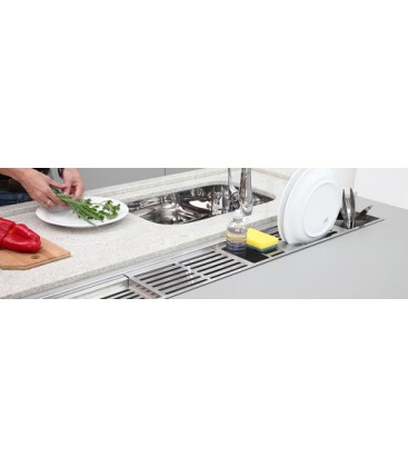 Porta cubiertos acero para escurridor de pileta