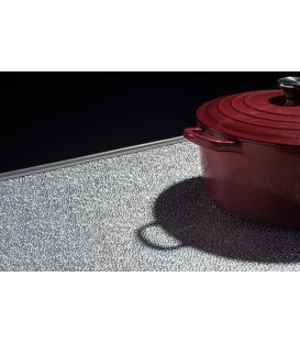piso de aluminio con burlete de goma