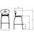 Banqueta Light pvc y cromo