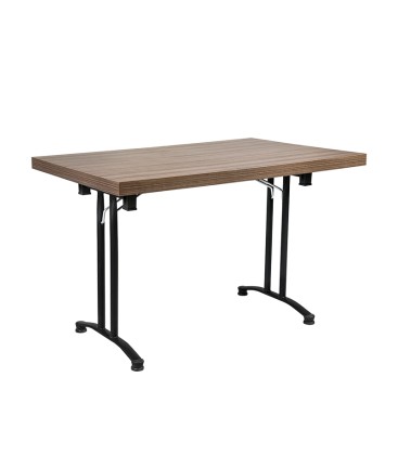 Mesa con patas Plegable tapa nogal