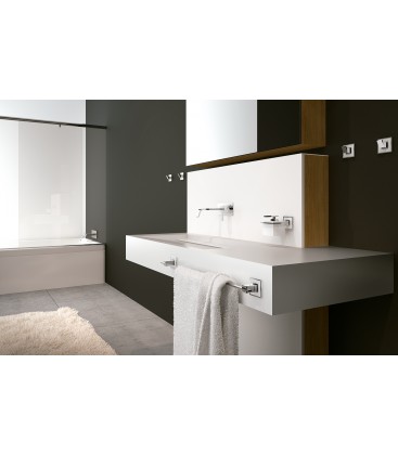 estante acrilico con baranda para baño linea jazz