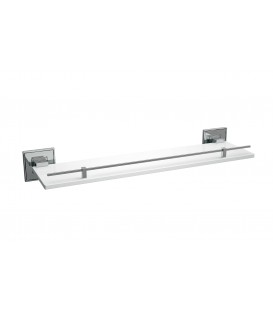 estante acero inox con baranda de baño linea Jazz