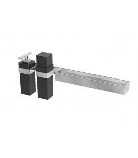 Toallero con dispensador de Jabon y porta objetos de pared Soul