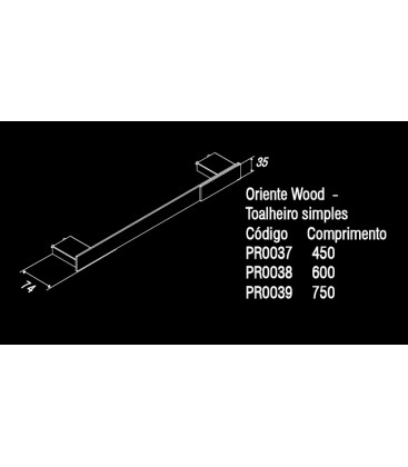 Toallero linea wood