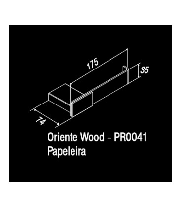 Porta rollos simple y doble Linea Wood