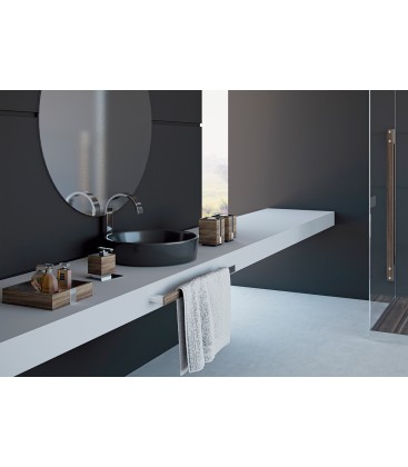 Conjunto Jabonera y dos porta objetos linea Wood