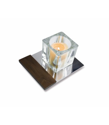 Porta velas para baño de mesada linea wood