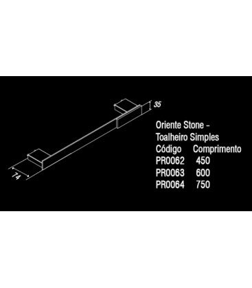 Toallero linea Stone