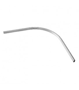 Tubo oval curvo aluminio