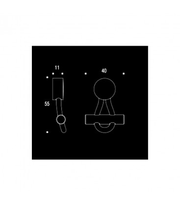 tirador oriente cromo con linga