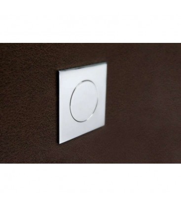 Manija de embutir Tondo o quadro cromo y blanco viejo
