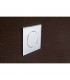 Manija de embutir Tondo o quadro cromo y blanco viejo