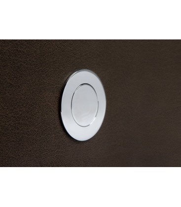 Manija de embutir Tondo o quadro cromo y blanco viejo