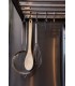 Organizador de pared acero inox con ganchera 107cm