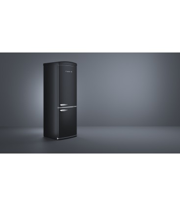 Heladera Retro Teka Negro Mate