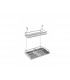 Escurridor acero inox dos niveles chico