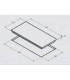 Anafe de induccion cristal Negro slim