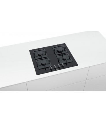 Anafe gas Bosch cristal Negro 4 hornallas