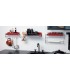 Porta condimentos grande acero inox para pared