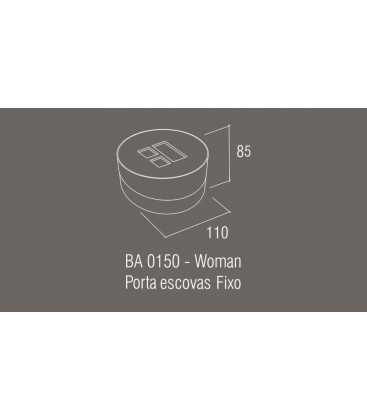 Porta cepillos de pared linea Woman