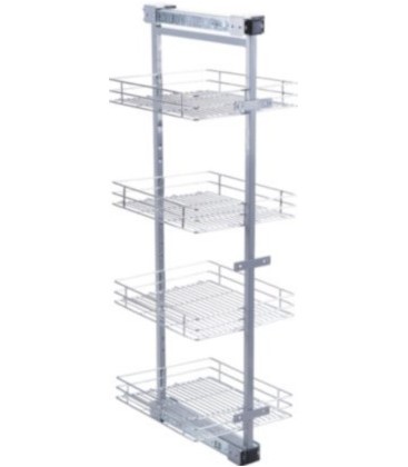 Columna extraible con 5 estantes